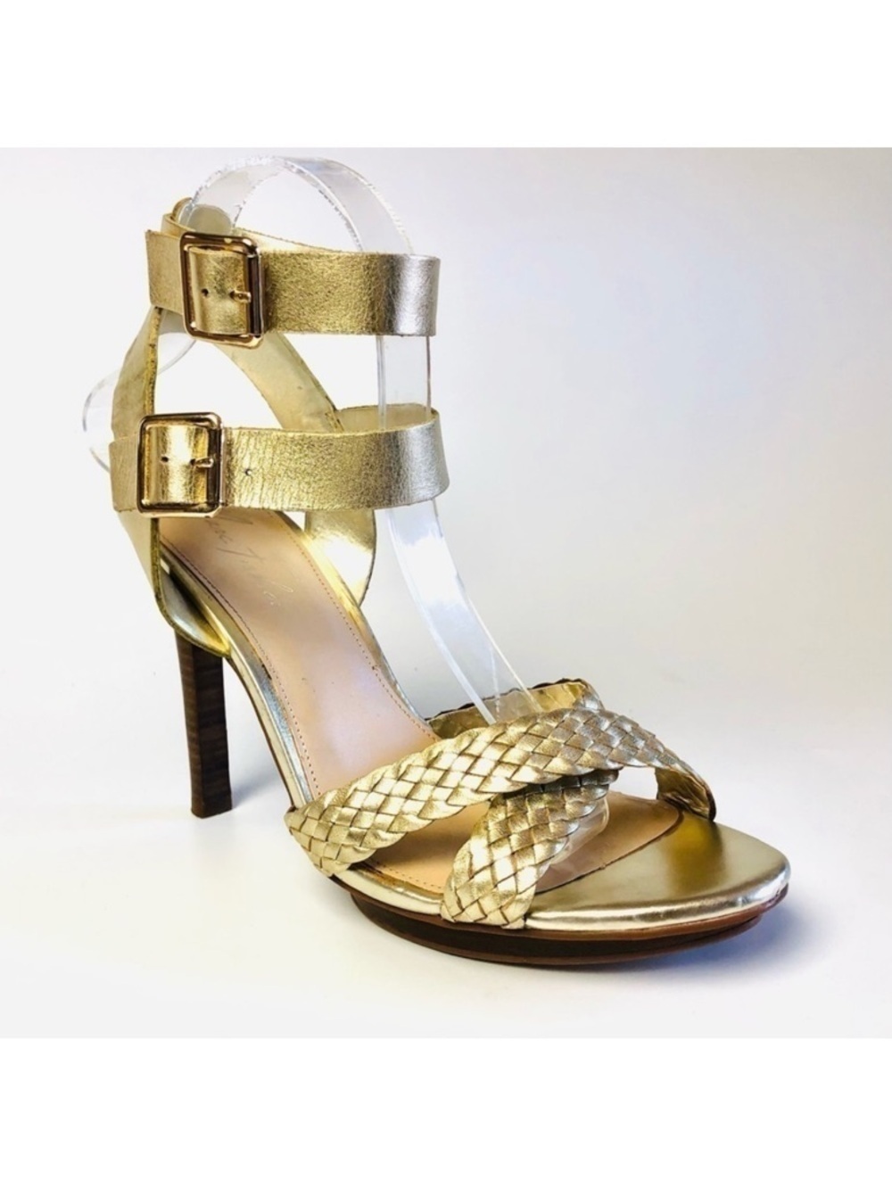 Marc Fisher Cari Metallic Stiletto Heel Sandals